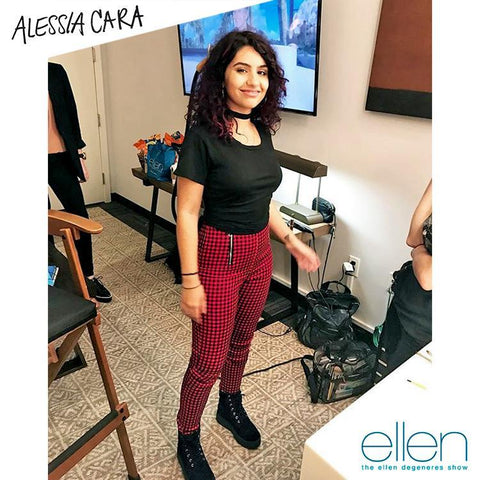 Alessia Cara wearing T.U.K. on Ellen