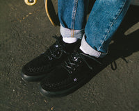 Black Suede 5-Eye Sneaker