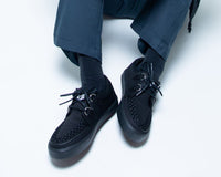 Black Basic Twill Interlace Sneaker