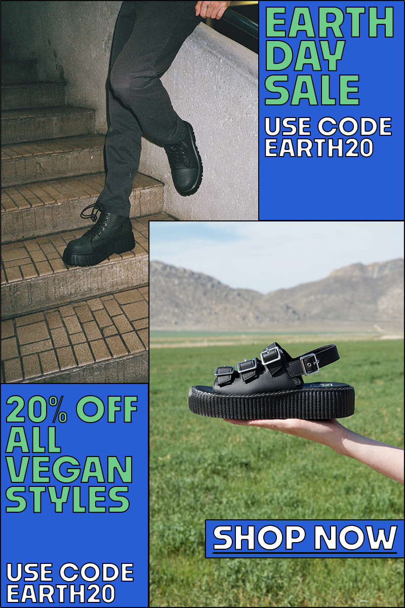 earth day sale 20% vegan collection shop now