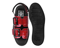 Red Patent 2-Buckle Sandal