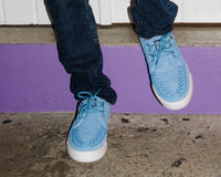 Tranquil Blue Suede D-Ring Interlace Sneaker