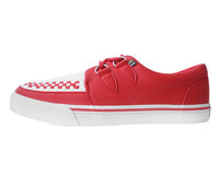 Red & White 2-Ring Creeper Sneaker