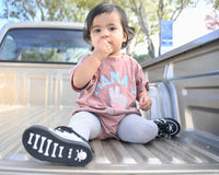 Black & White TUKskin™ Pirate Creeper Toddler Sneaker