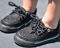 Black 2-Ring VLK Creeper Toddler Sneaker