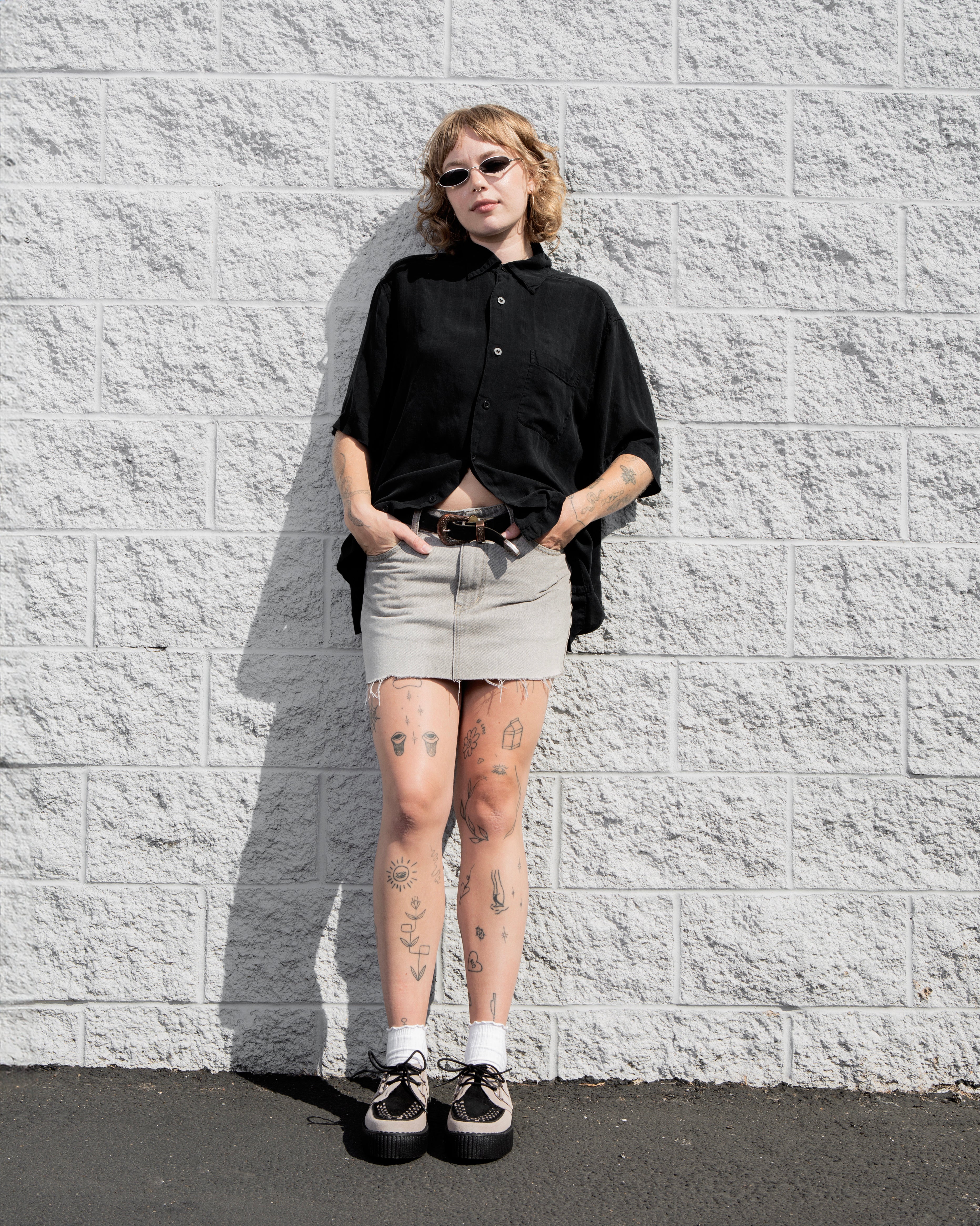 Taupe & Black Suede Viva Mondo Creeper