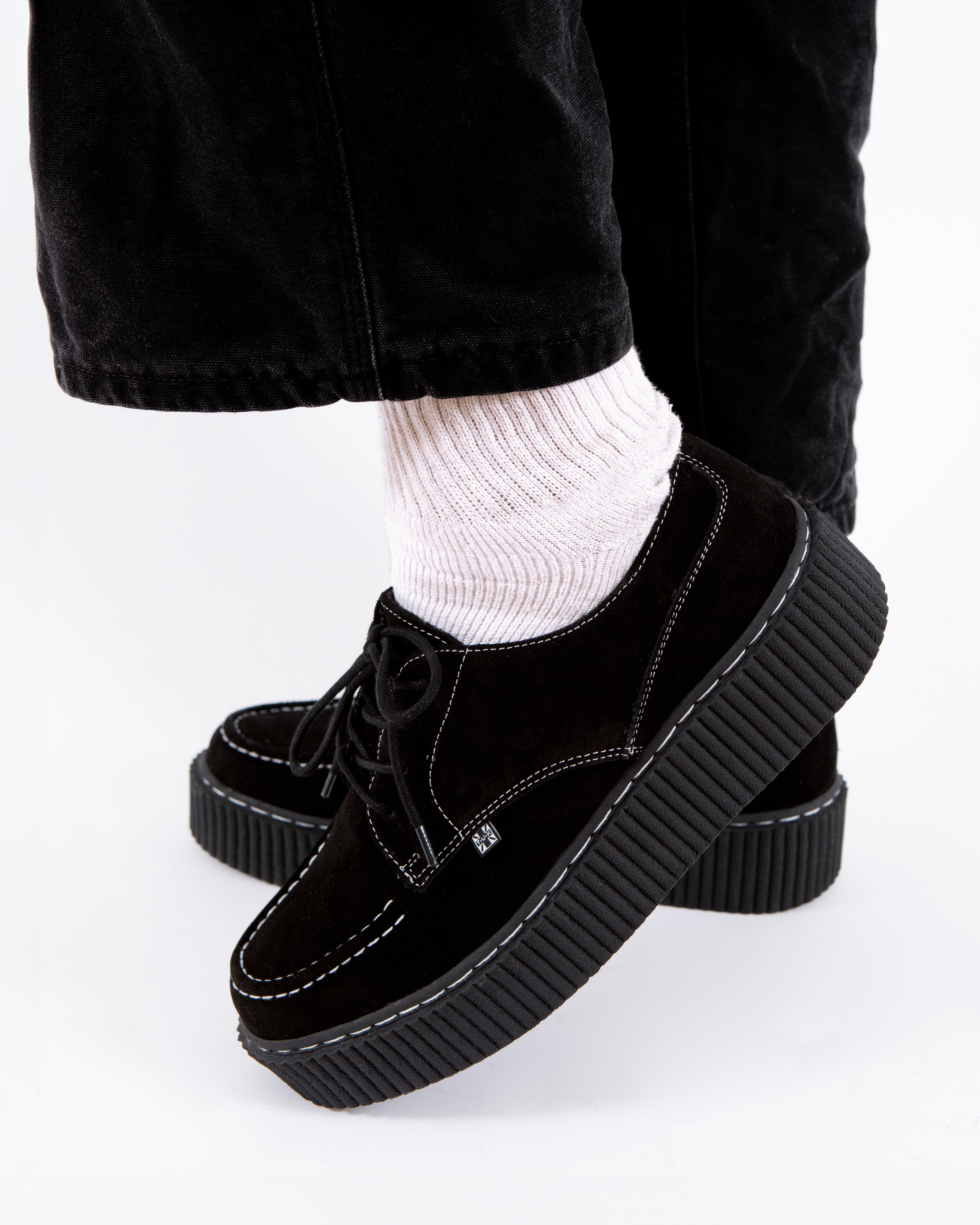 Black Suede Vintage Mondo Creeper