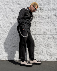 Taupe & Black Suede Viva Mondo Creeper