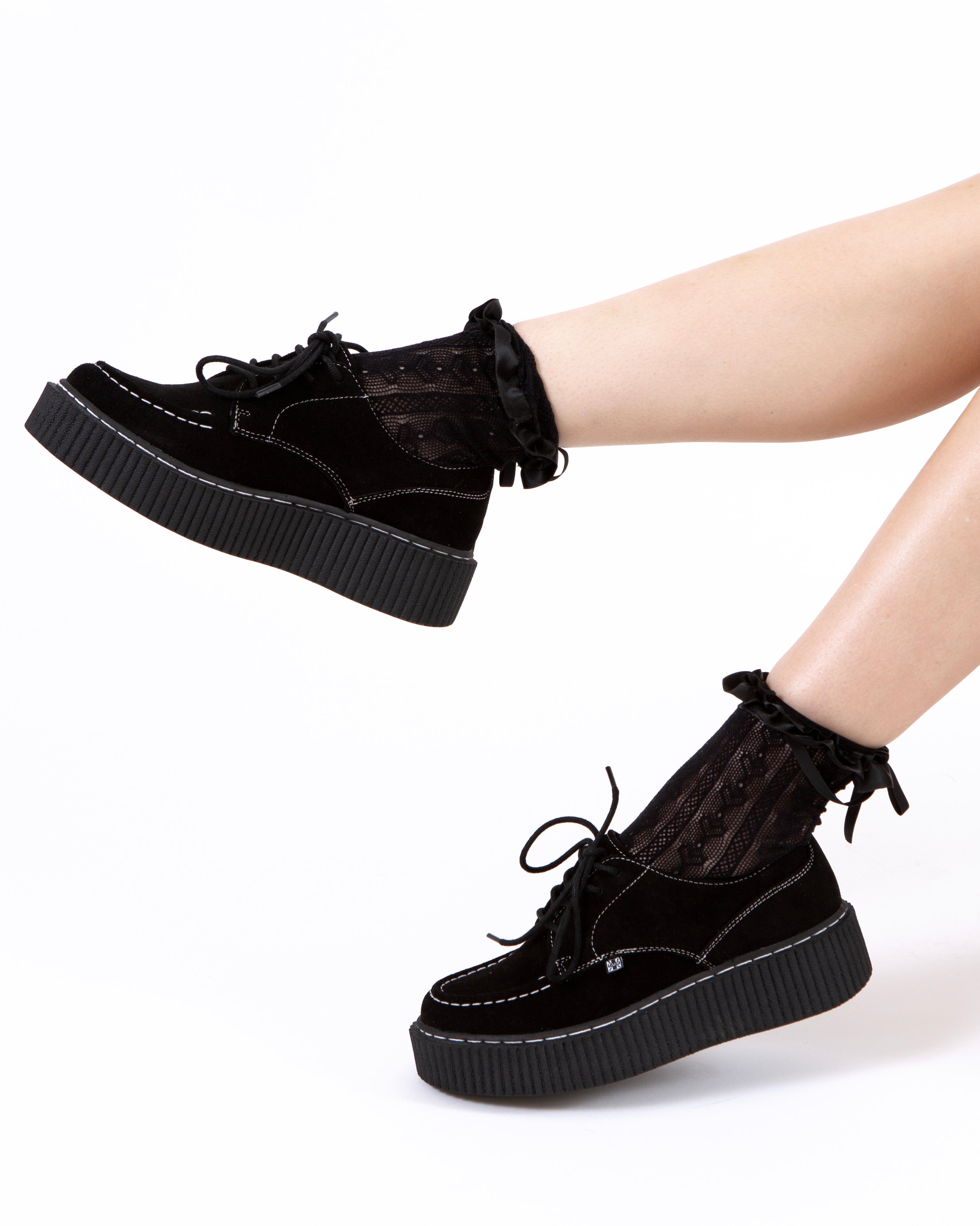 Black Suede Vintage Mondo Creeper