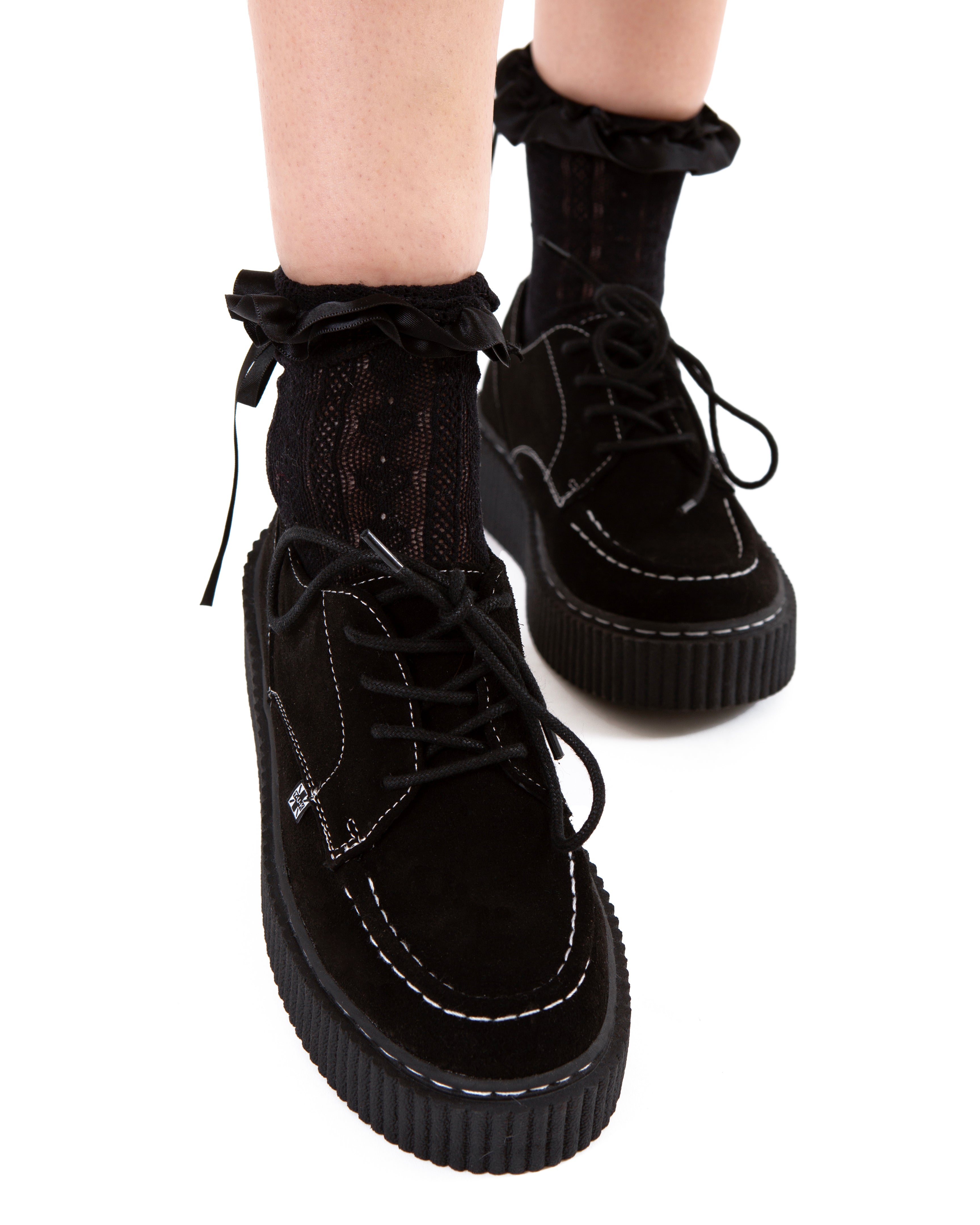 Black Suede Vintage Mondo Creeper