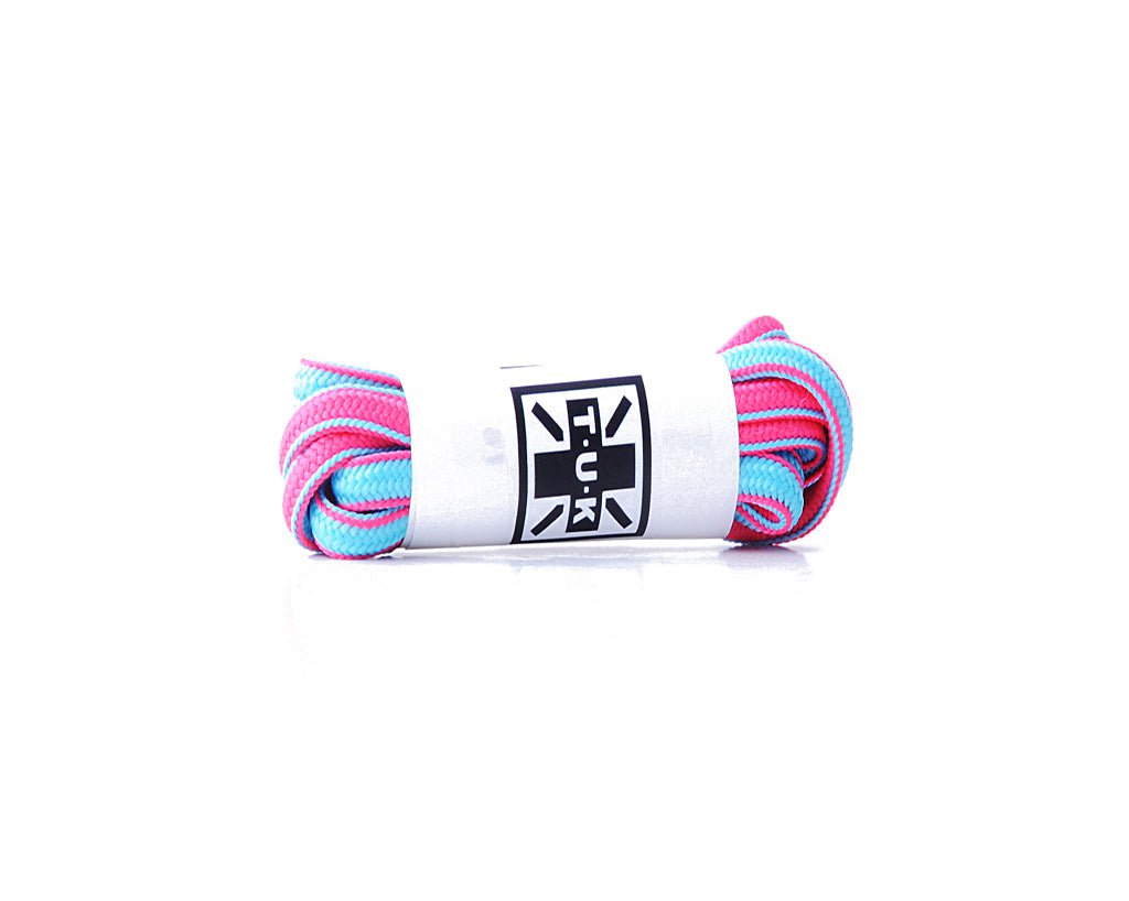 LC056-75-PBR 75 CM Pink & Blue Round Laces LC056-75-BWR-OS