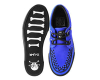 Cobalt Blue Suede Platform Creeper Sneaker