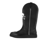 Black Skull Western Creeper Boot