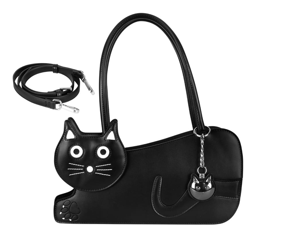 black kitty bag