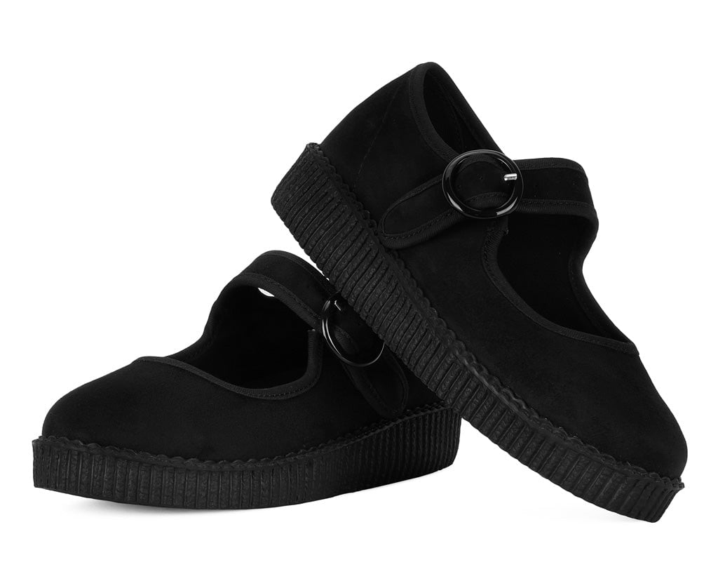 Black Buckle Viva Low Mary Jane