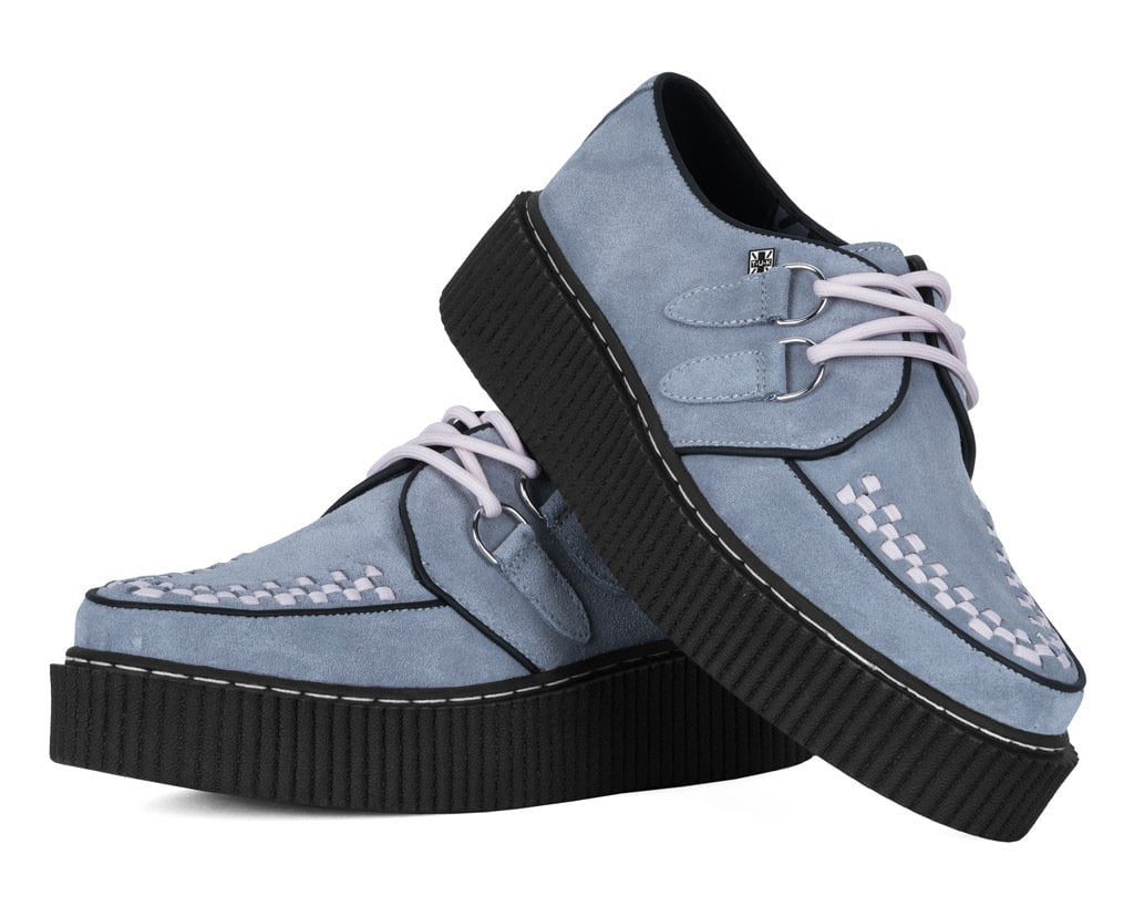 G3501 Grey Suede Pink Interlace Vintage Mondo Creeper