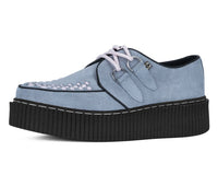 Grey Suede Pink Interlace Vintage Mondo Creeper