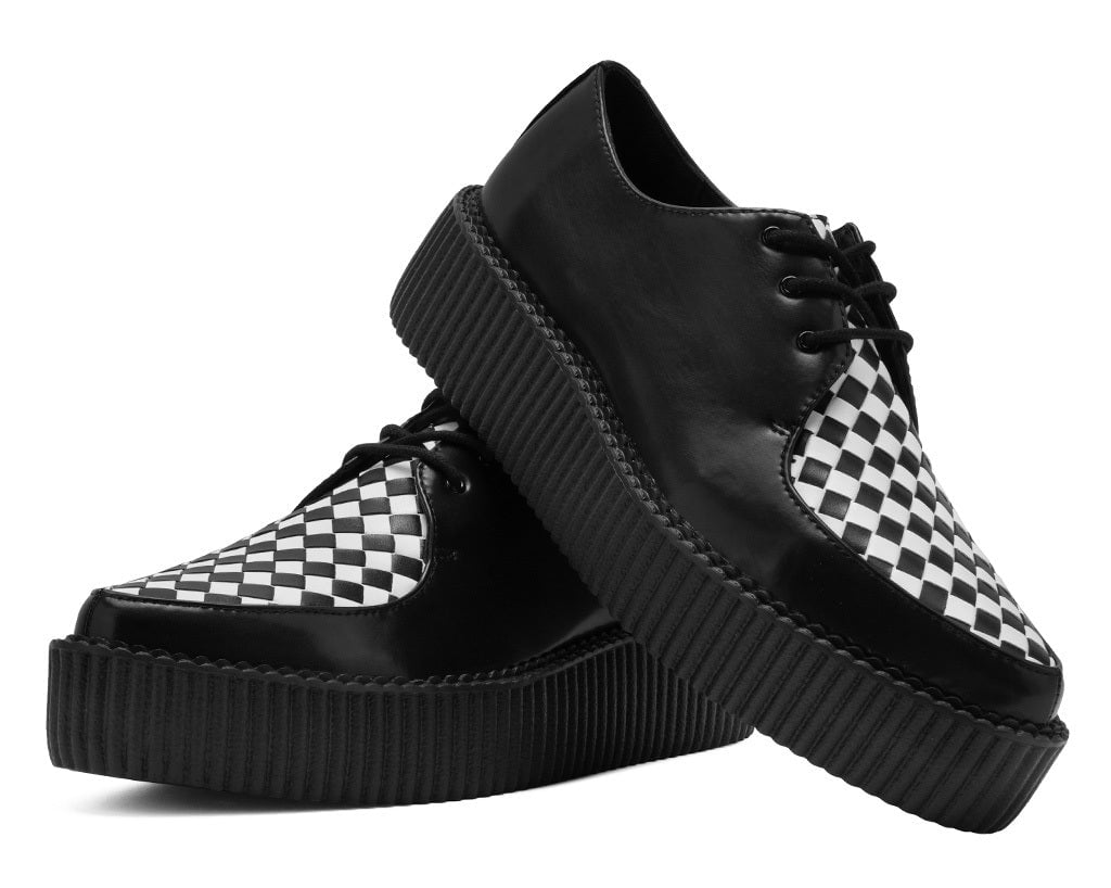 Black & White Woven TUKskin Mondo Pointed Creeper
