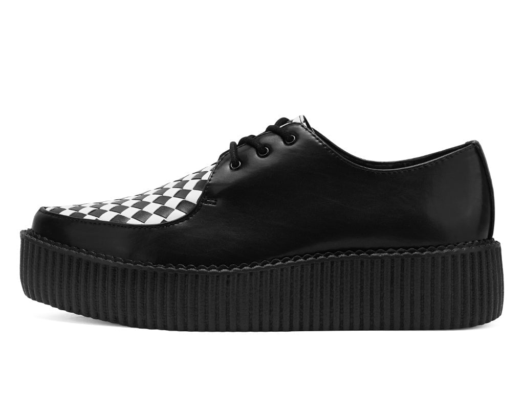 Black & White Woven TUKskin Mondo Pointed Creeper
