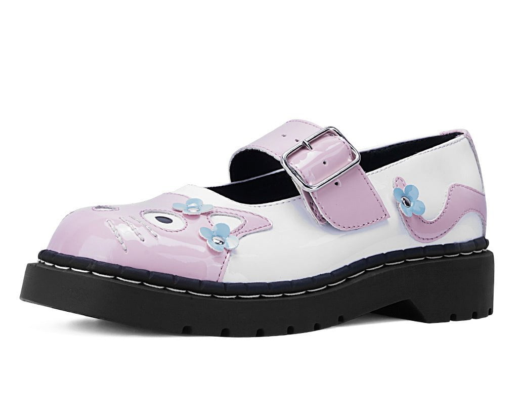 Pink & White Flower TUKskin Kitty Mary Jane