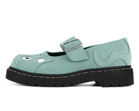 Pale Blue Suede Kitty Mary Jane