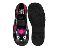 T2380 Tartan Punk Rock Kitty Mary  Jane
