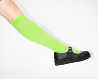 Green Knee-High Nylon Mesh Sock
