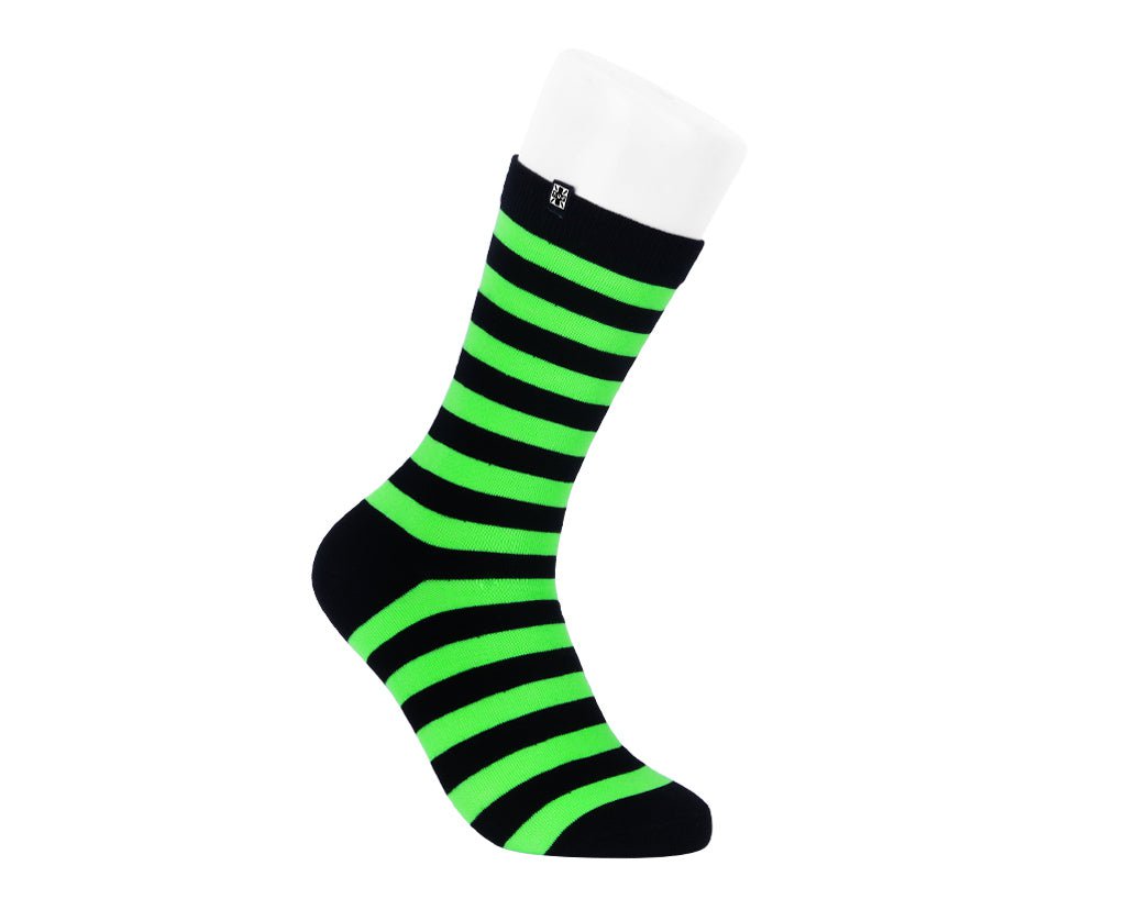 Black & Green T.U.K. Women's Stripe Sock