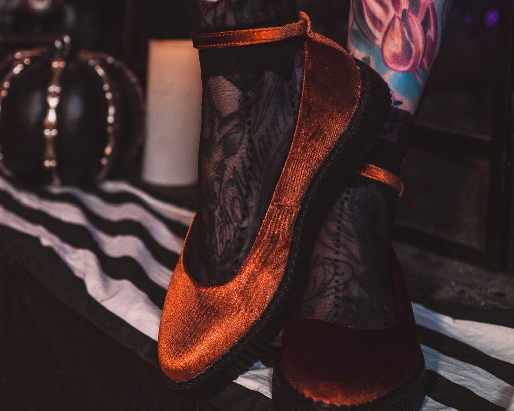 Burnt Orange Pointed Ballet Creeper