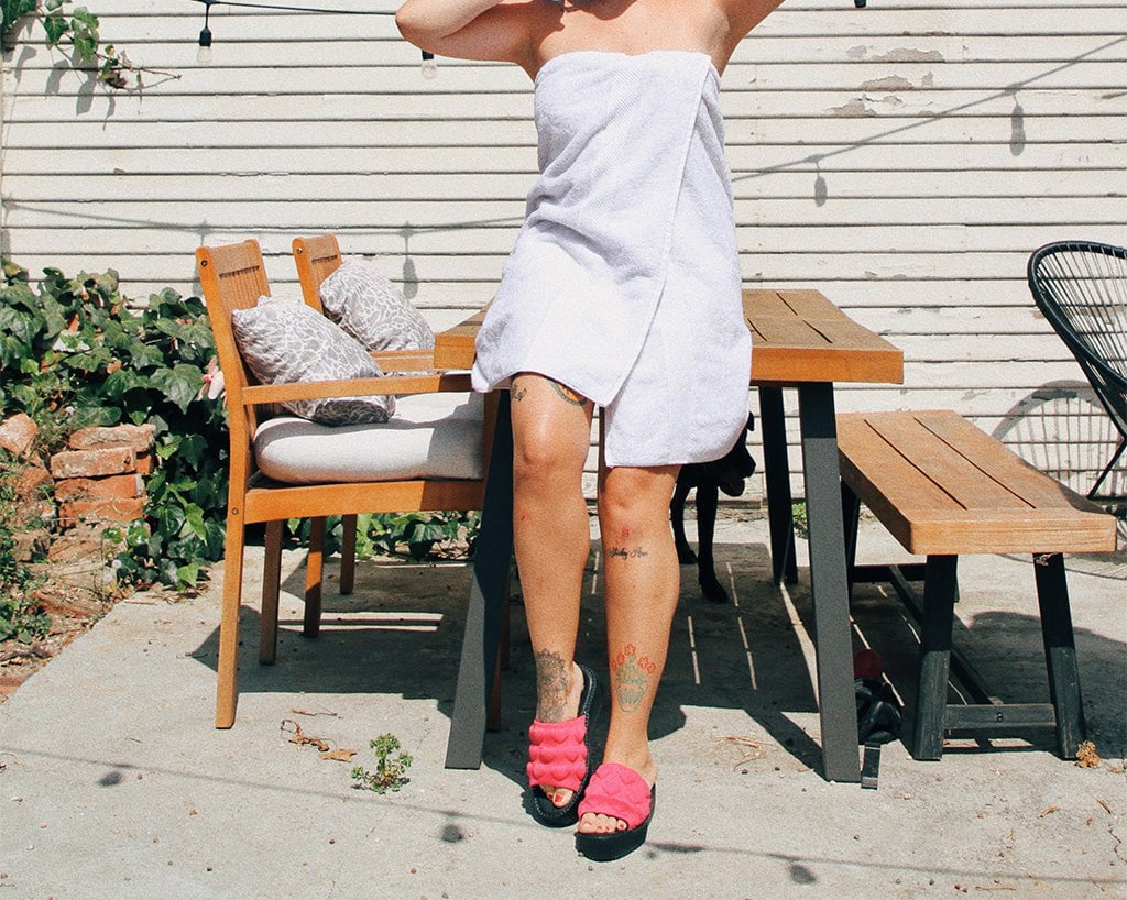 Pink Puff Heart Mondo Sandal