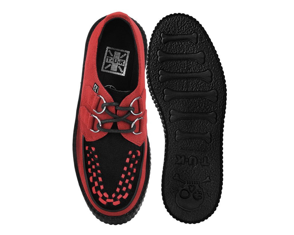 Red & Black Suede Viva Mondo Creeper