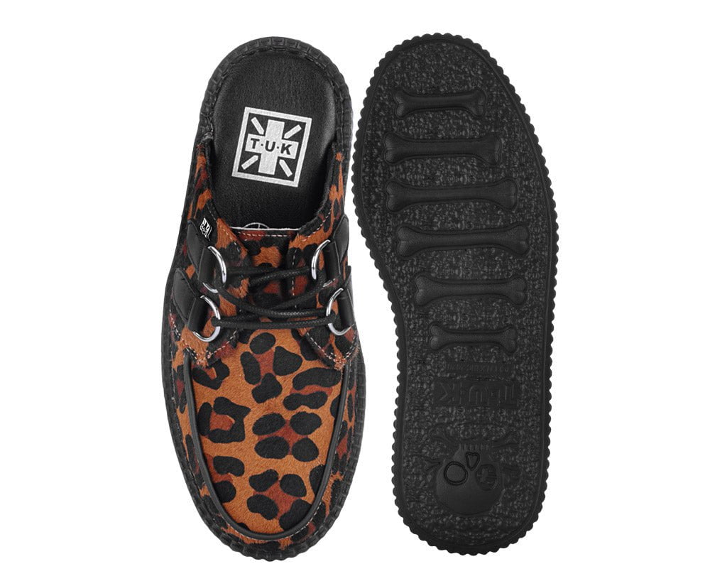 Leopard Print Creeper Mule
