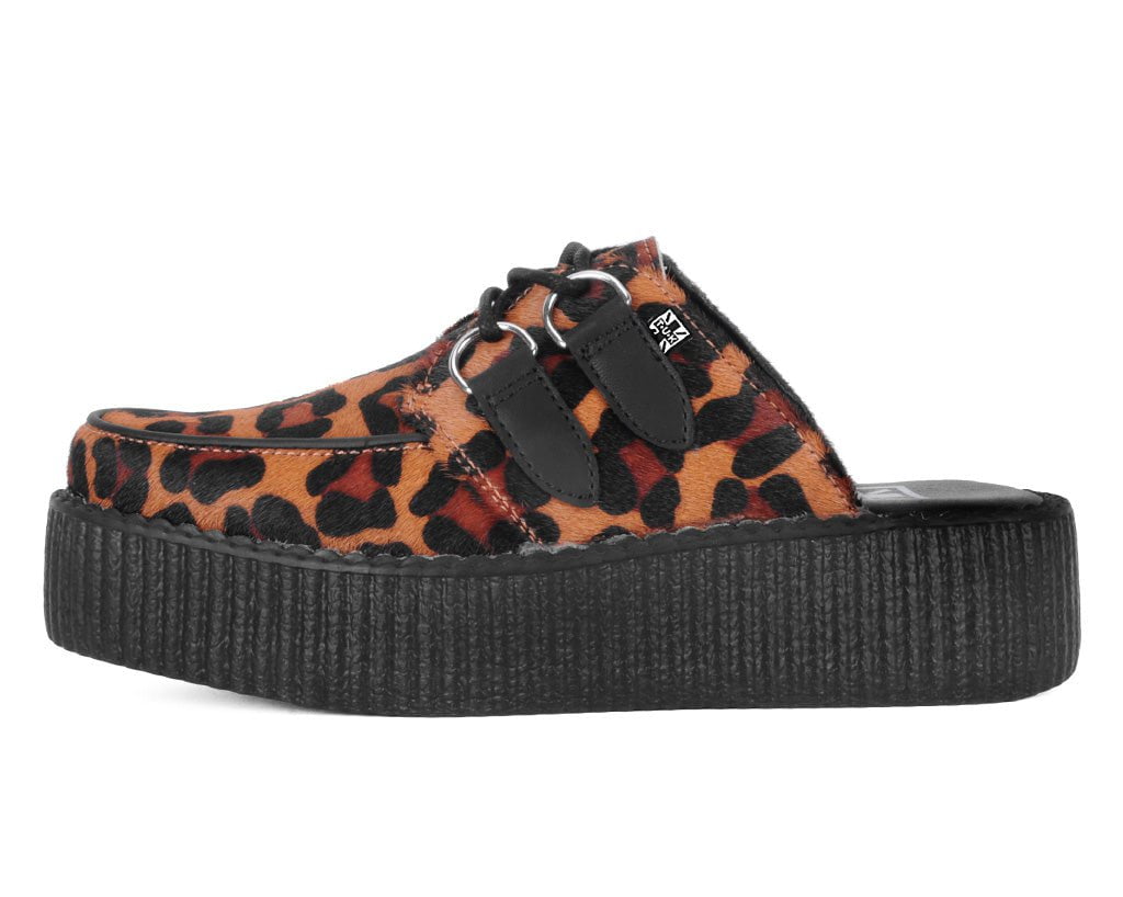 Leopard Print Creeper Mule
