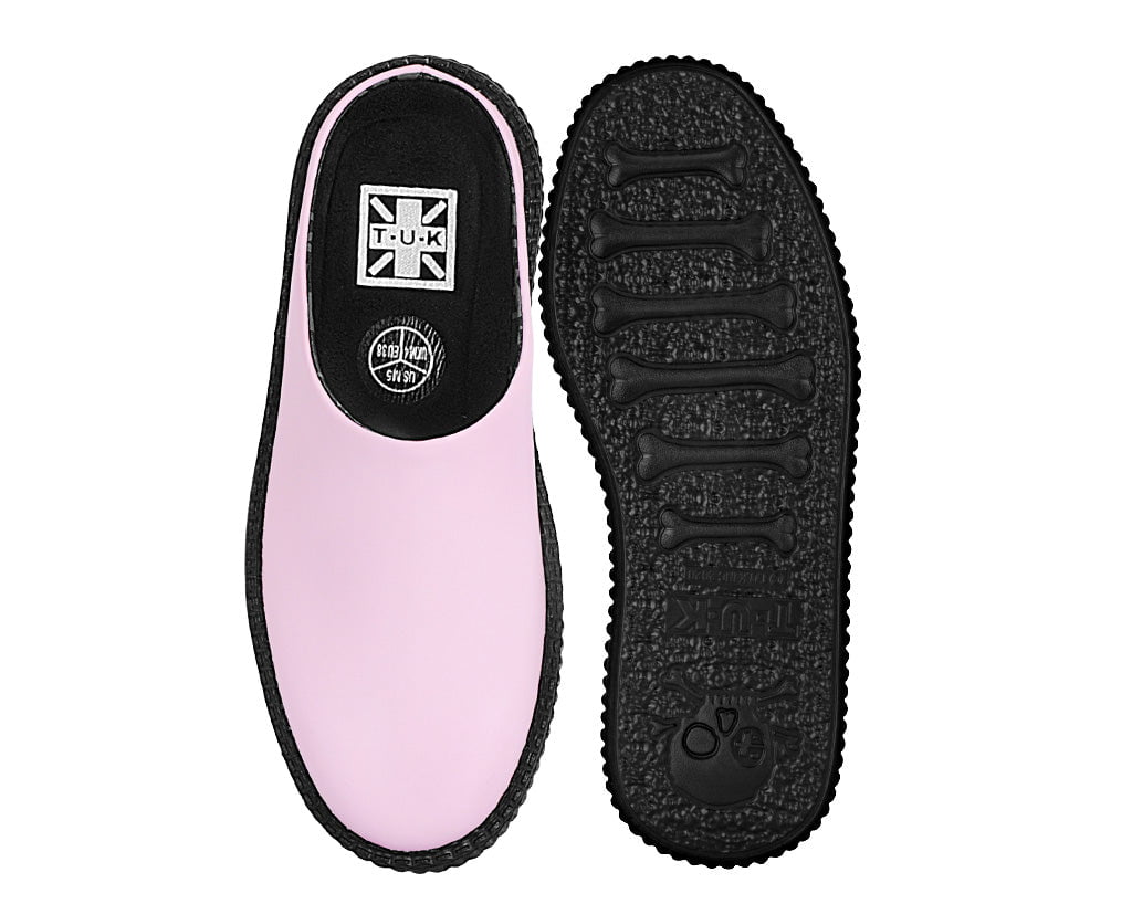 Pink Leather Viva Mondo Creeper Clog