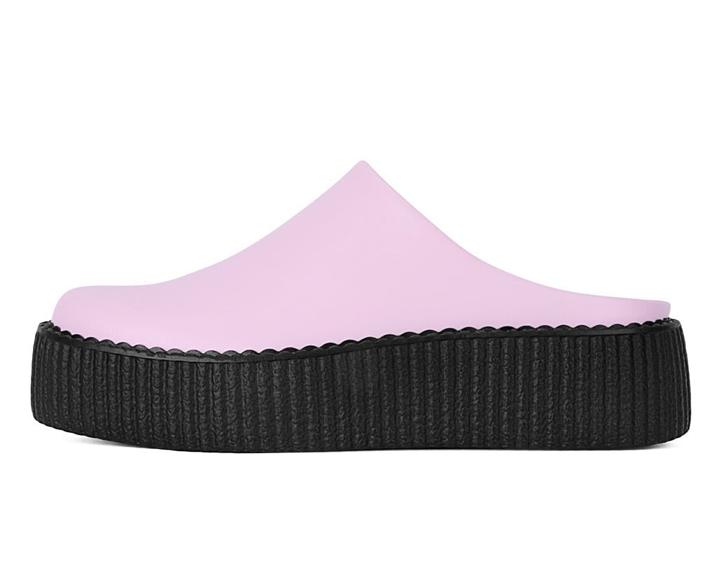 Pink Leather Viva Mondo Creeper Clog
