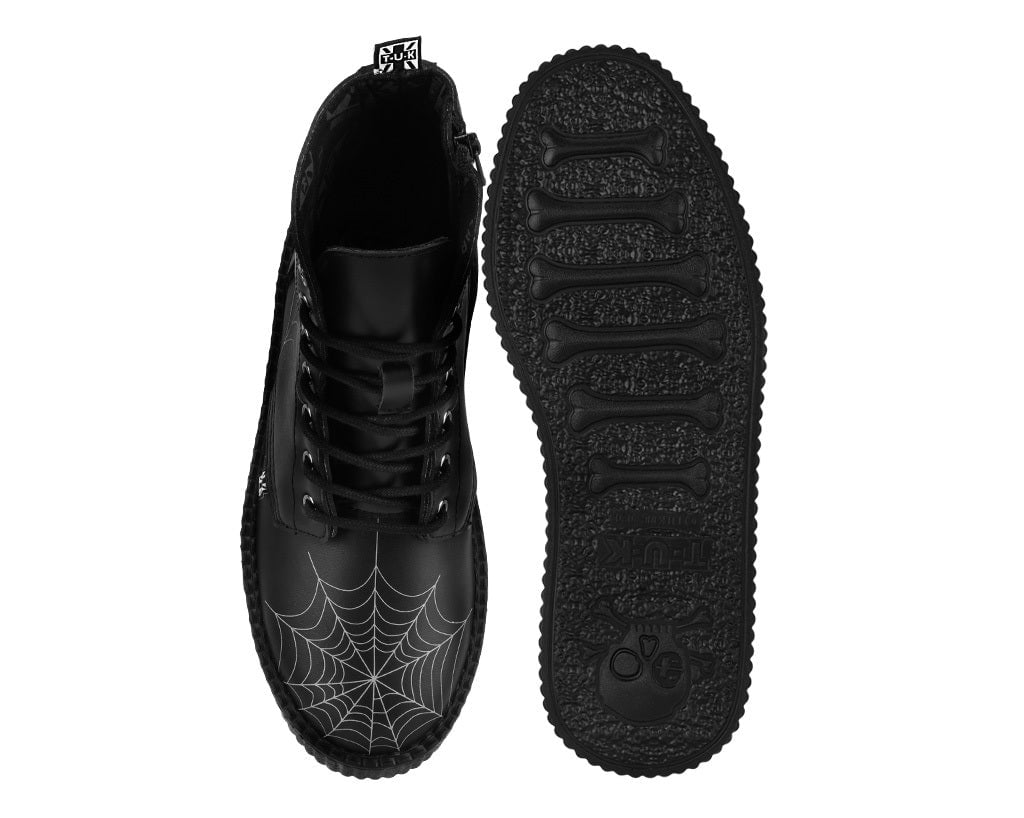 Black TUKskin 7 eye Spiderweb Viva Mondo Boot