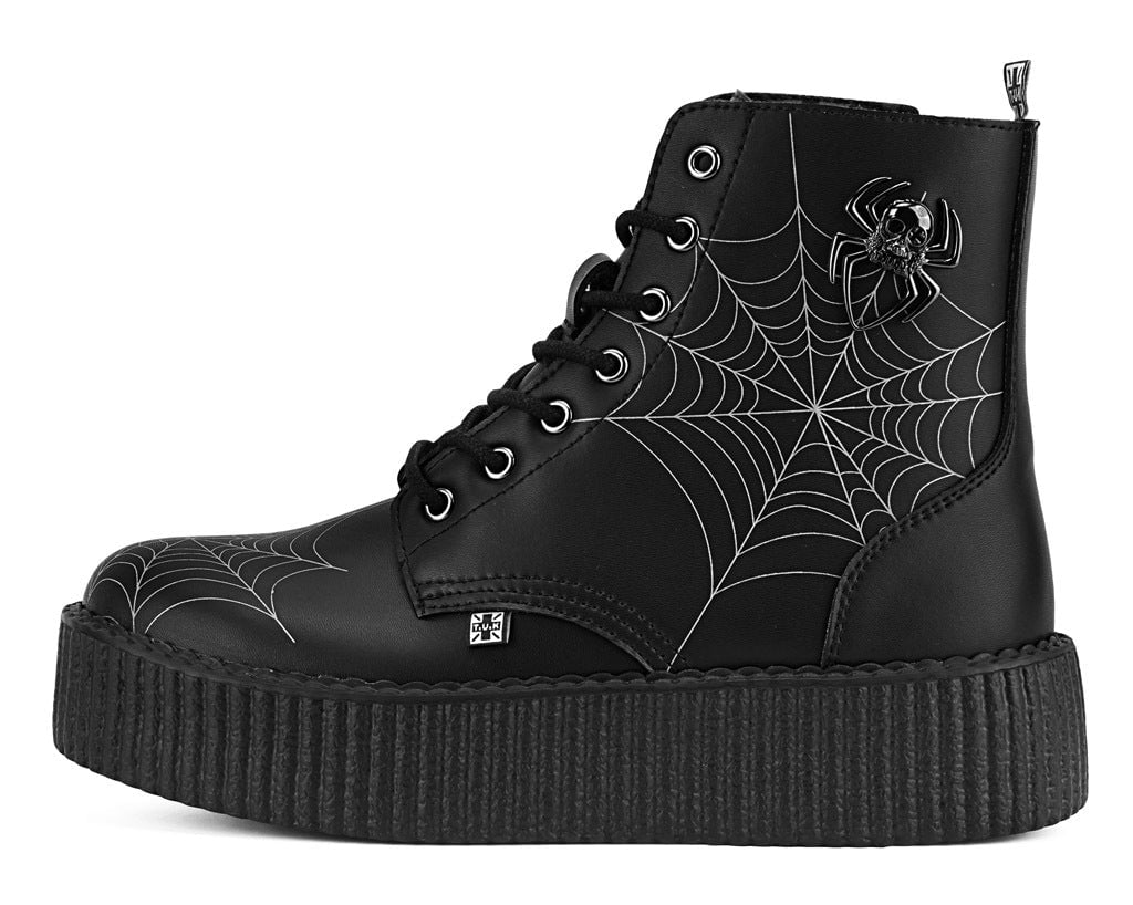 Black TUKskin 7 eye Spiderweb Viva Mondo Boot