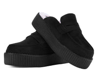 Black Plush Lined Creeper Mule