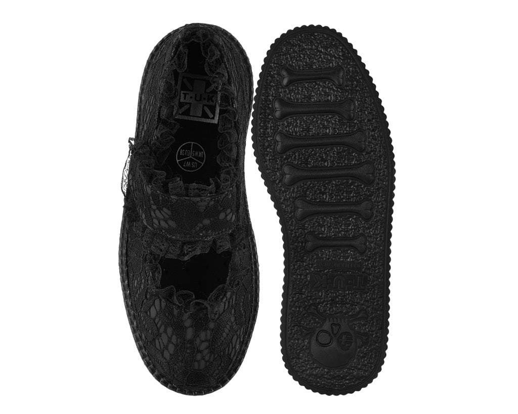 Black Ruffle Mondo Mary Jane