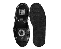 Black Leather Western Sun Viva Mondo Sandal