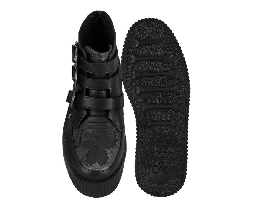 V3513 Black & Grey TUKskin Western 3 Buckle Viva Mondo Boot V3513-03