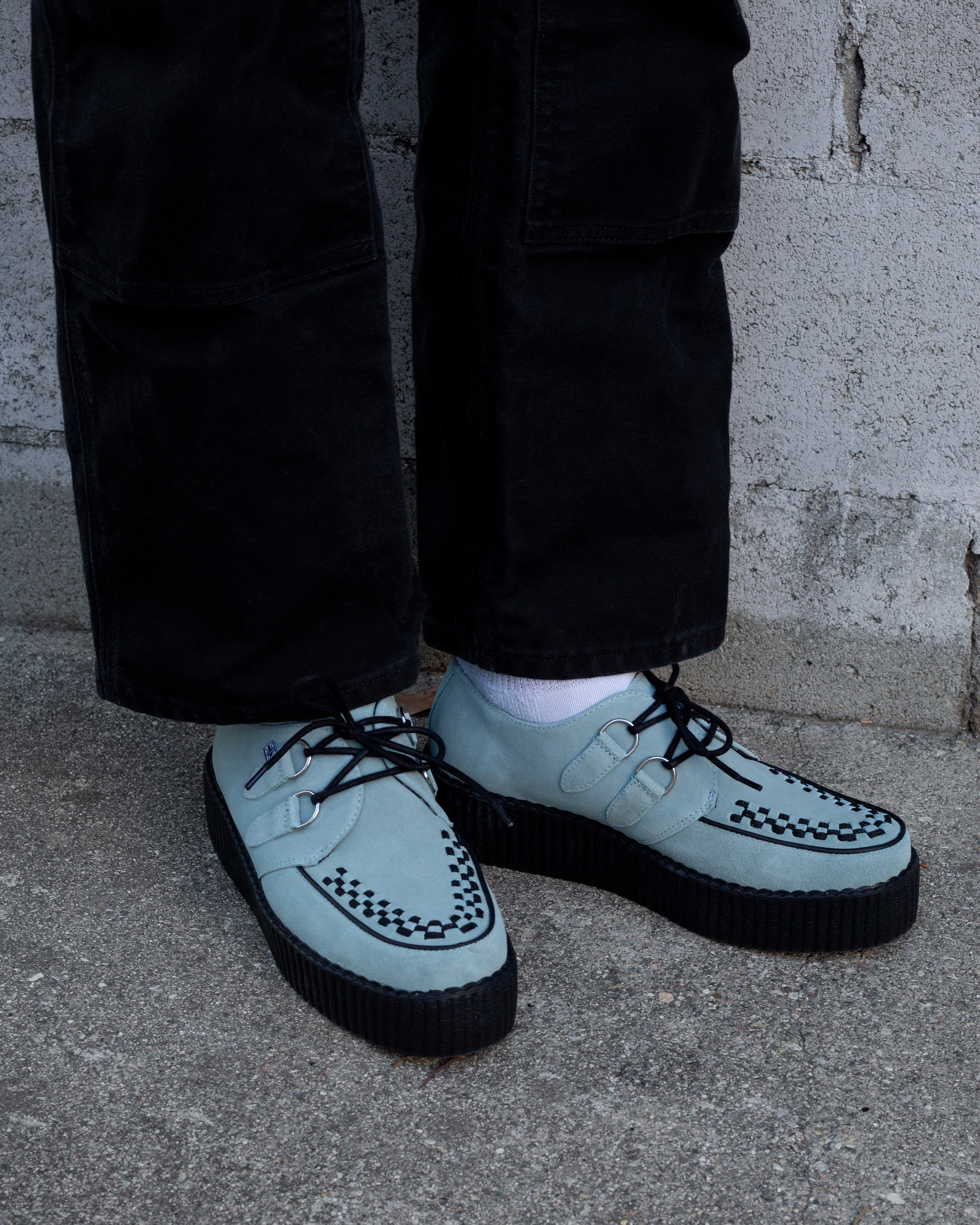 Pale Blue Suede Viva Mondo Creeper
