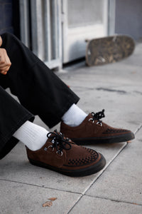 Brown Suede Creeper Sneaker