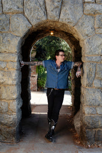 Black Skull Western Creeper Boot