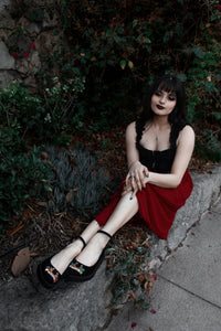 Black Lady Luck Pointed Ballet Creeper