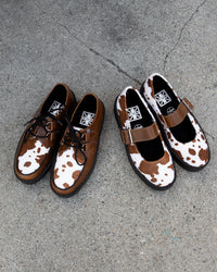 Brown Cow Hair Mondo Mary Jane