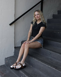 Brown Cow Hair Mondo Mary Jane