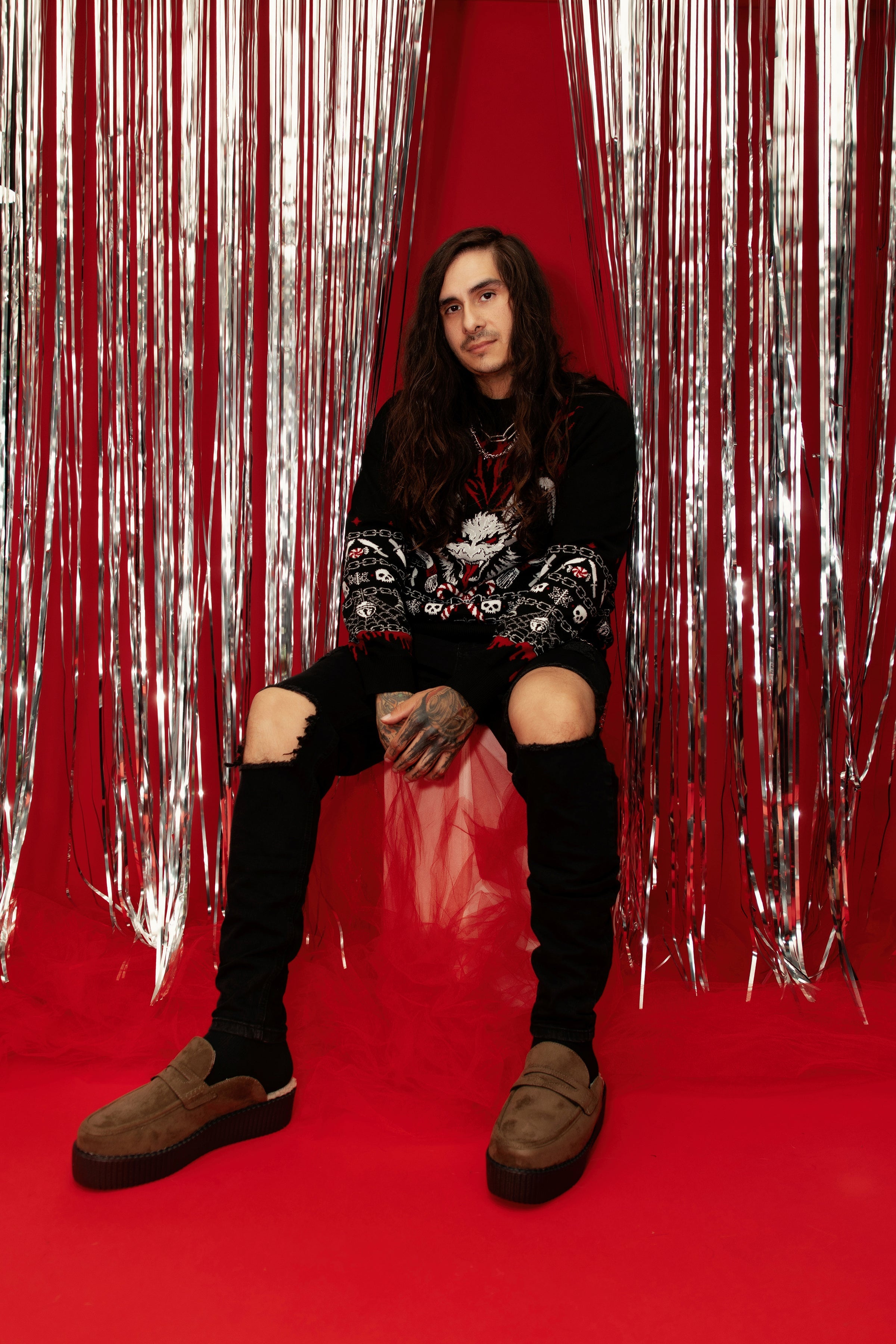 Brown Plush Lined Creeper Mule