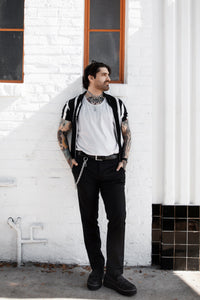 Black Waxy Leather Loafer Vintage Creeper