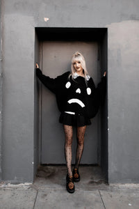 Black Suede Brown Leopard Hair Vintage Creeper